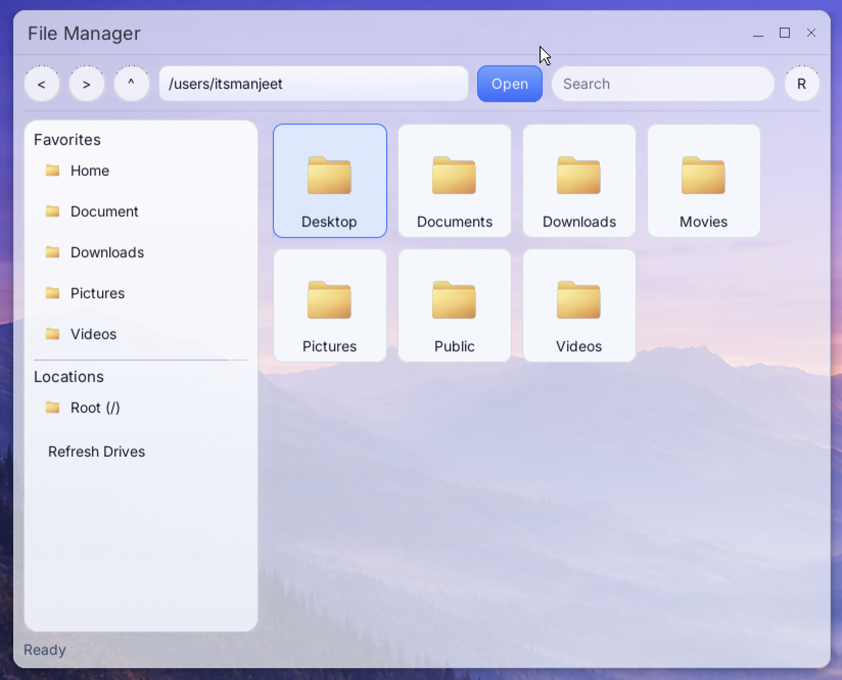 File Manager preview